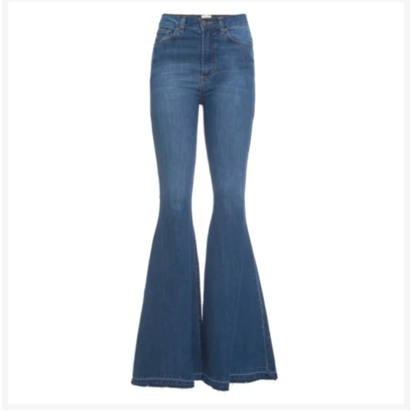 N.Y.B.D NOT YOUR BASIC DENIM HIGH WAIST WIDE LEGS IN SIZE 40, 28 US - Picture 13 of 16